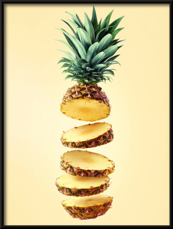 Plakat Plastry Ananasa