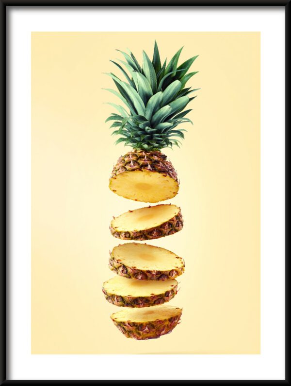 Plakat Plastry Ananasa