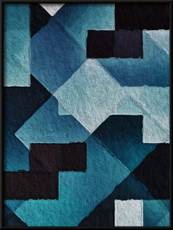 Plakat Niebieska Mozaika