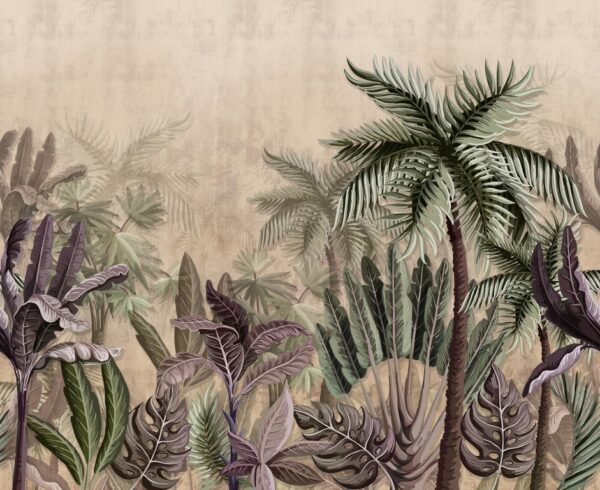 Fototapeta Malowane Drzewa Palmowe