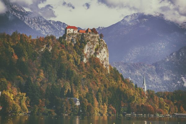 Fototapeta Zamek w Słowenii