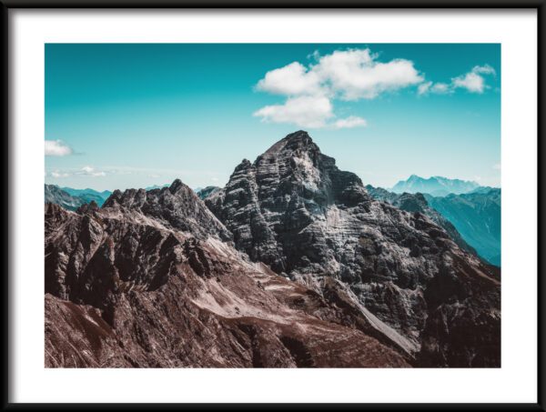 Plakat Alpejski Szczyt