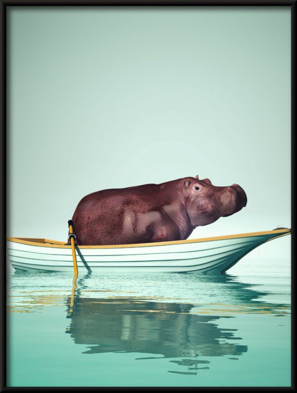 Plakat Łódź Hipopotama
