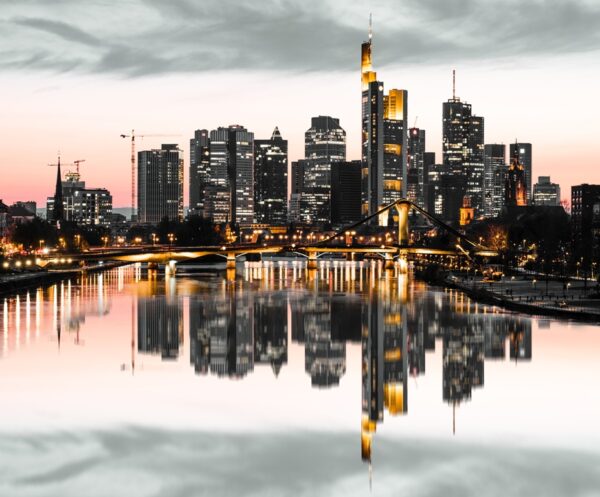 Fototapeta Wieżowce Frankfurtu