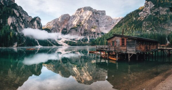 Fototapeta Jezioro w Dolomitach