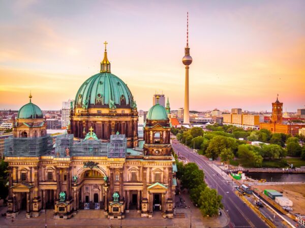 Fototapeta Berlin o Zachodzie