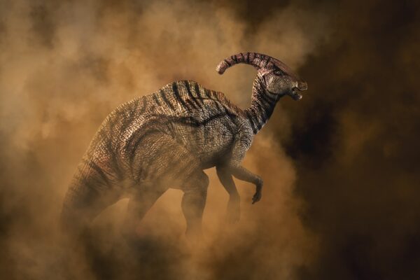 Fototapeta Dinozaur we Mgle