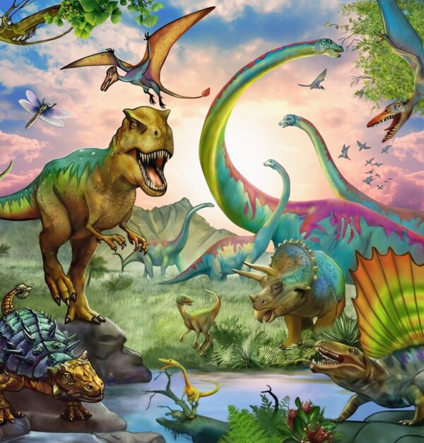 Fototapeta Dinozaury w Kolorze