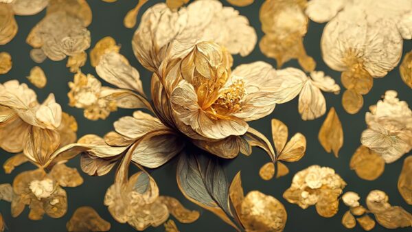 Fototapeta Złoty Kwiat