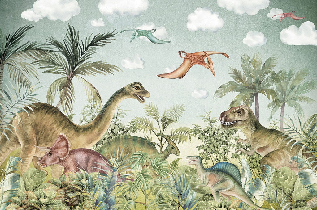 Fototapeta Malowane Dinozaury