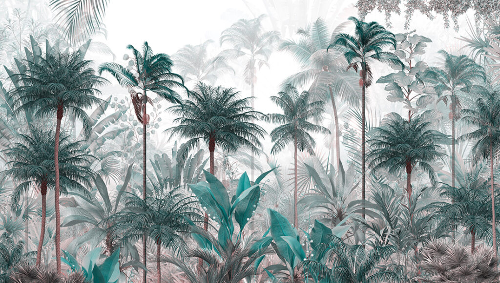 Fototapeta Liście Monstery Złocone