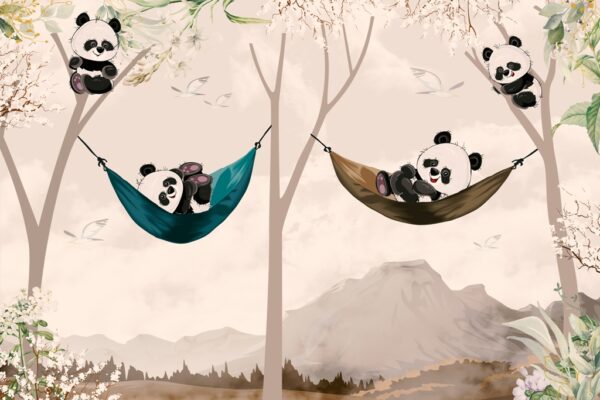 Fototapeta Wesołe Misie Panda