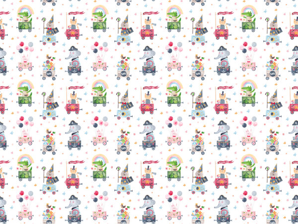 Fototapeta Cyrk W Wagonikach