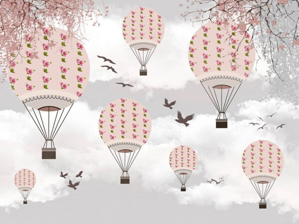 Fototapeta Kwiatowe Balony