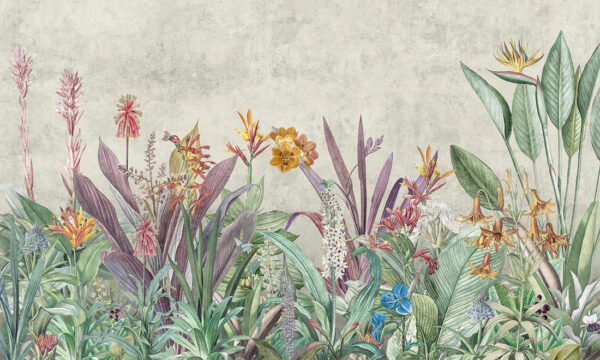 Fototapeta Egzotyczne Kwiaty i Liście