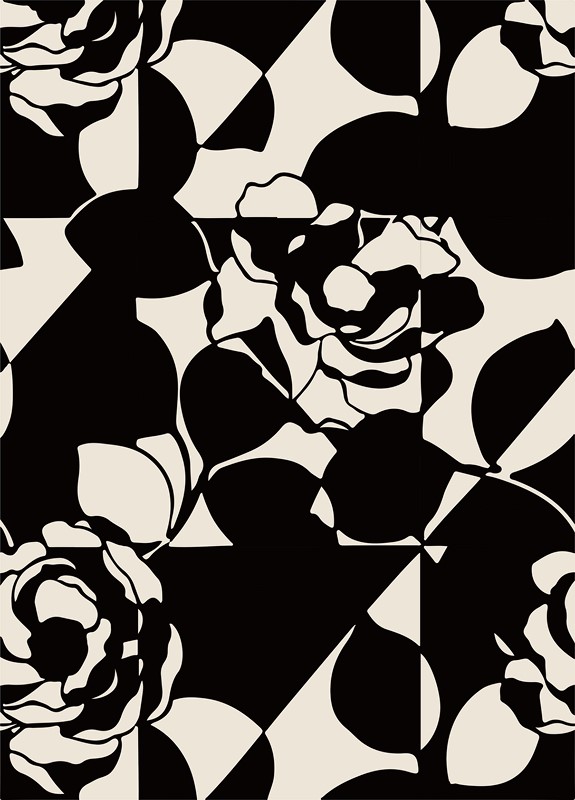 2453987017 Fototapeta Abstrakcyjne Kwiaty