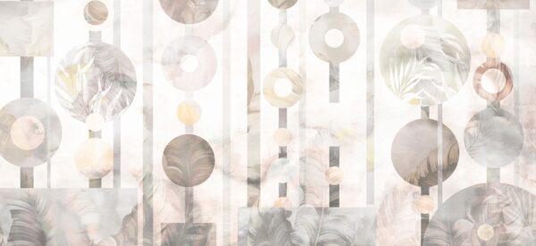 Fototapeta Liście i Geometria