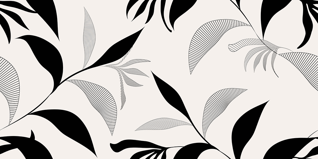 Print Fototapeta Kontrast Liści