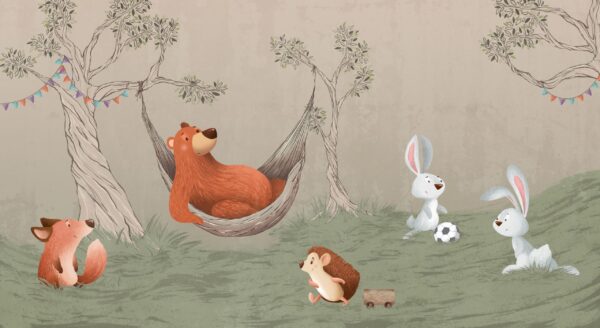 Fototapeta Leśna Przygoda Przyjaciół