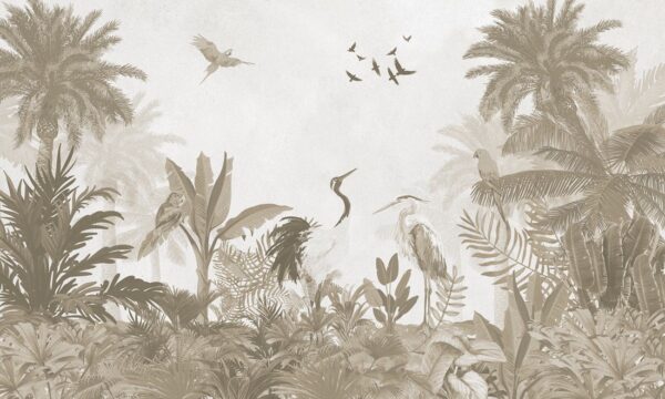 Fototapeta Żurawie W Stylu Vintage