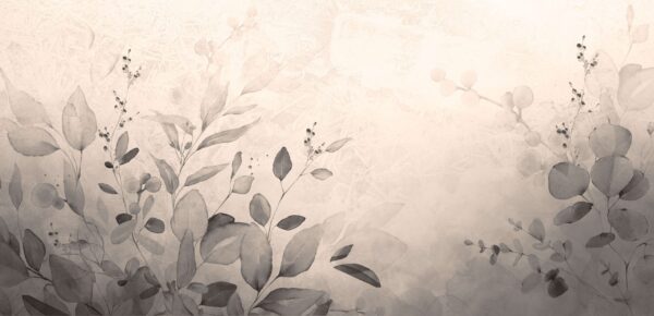 Fototapeta Szaro-Beżowa Akwarelowa Harmonia