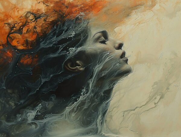 Fototapeta Kobiecy Portret w Abstrakcji