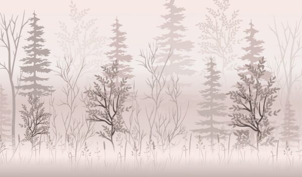 Fototapeta Mglisty Las