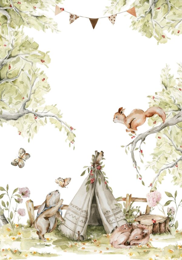 Fototapeta Tajemniczy Obóz Zwierzątek