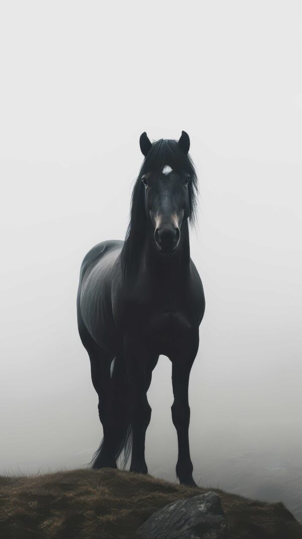 Fototapeta Czarny Koń