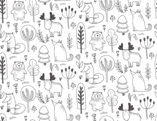 Fototapeta Leśne Przytulanki