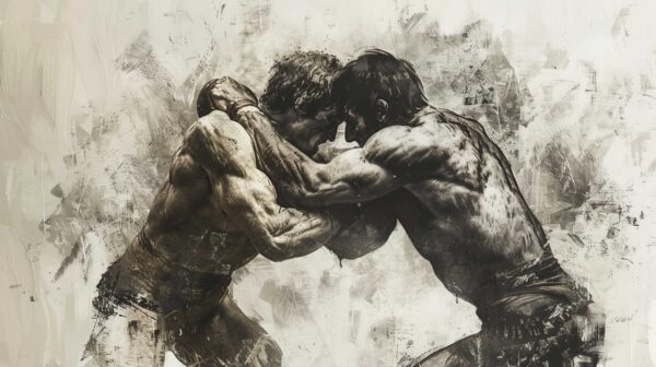 Fototapeta W Objęciach Walki