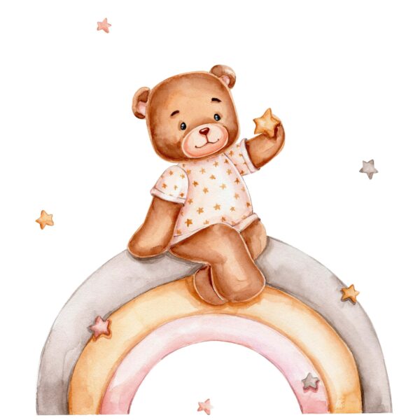 Fototapeta Tęczowy Świat Misia