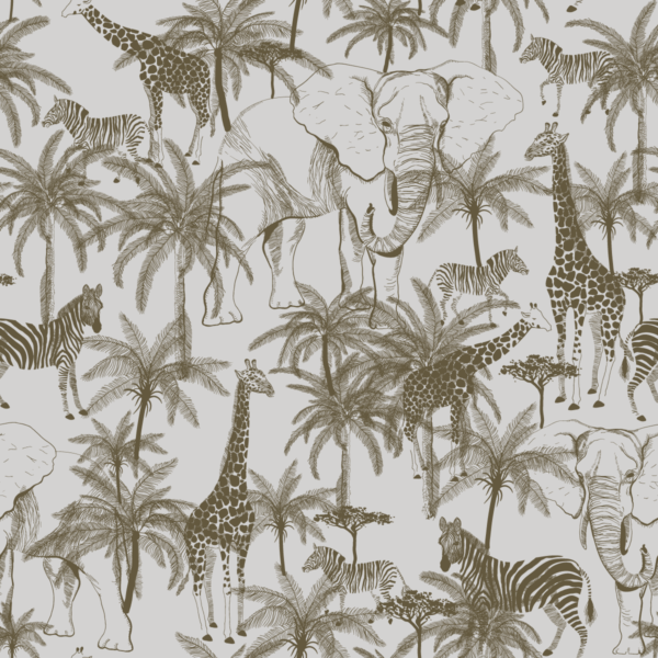 Fototapeta Zwierzęta Pod Palmami