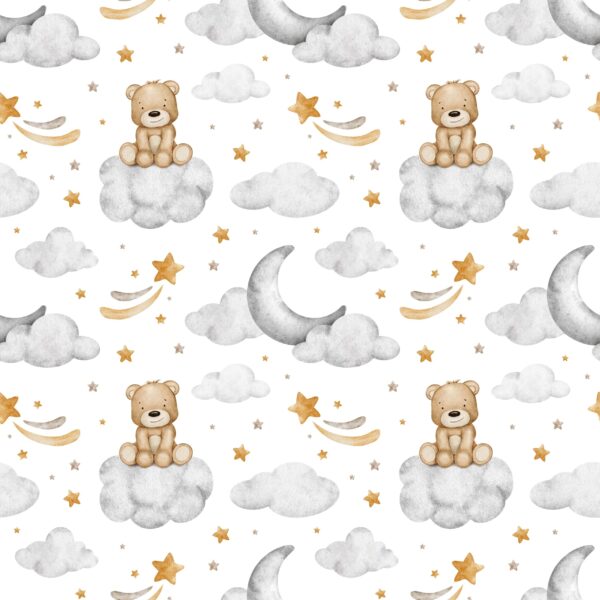 Fototapeta Miś na Chmurce