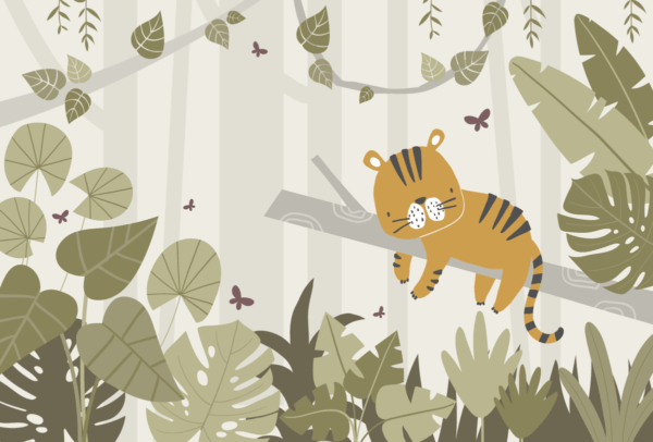 Fototapeta Mały Tygrysek w Zielonym Lesie