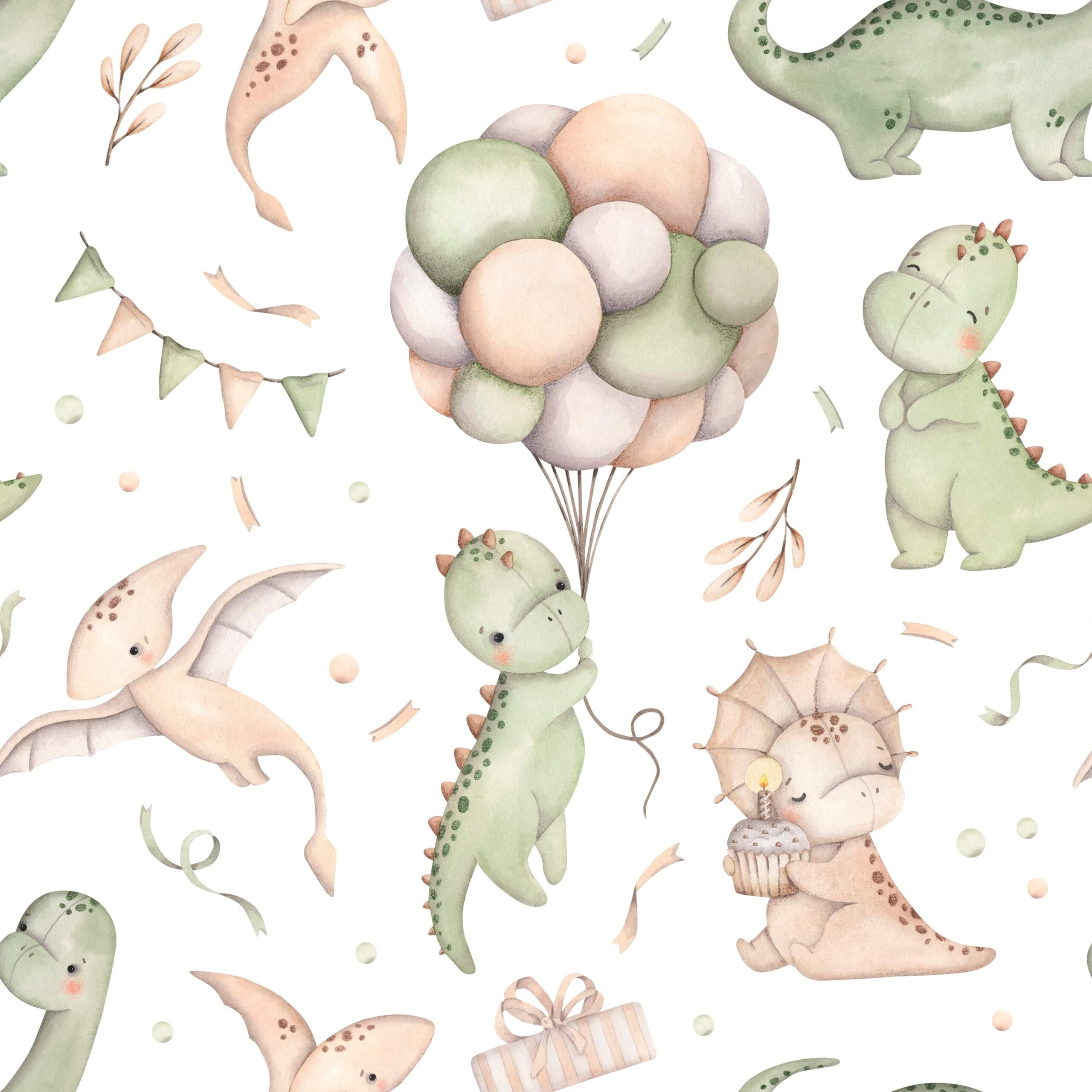 shutterstock_2587710353-scaled-1 Fototapeta Dinozaury na Przyjęciu