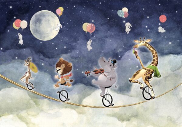 Fototapeta Cyrkowa Noc nad Chmurami