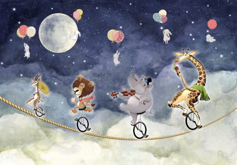 Fototapeta Cyrkowa Noc nad Chmurami