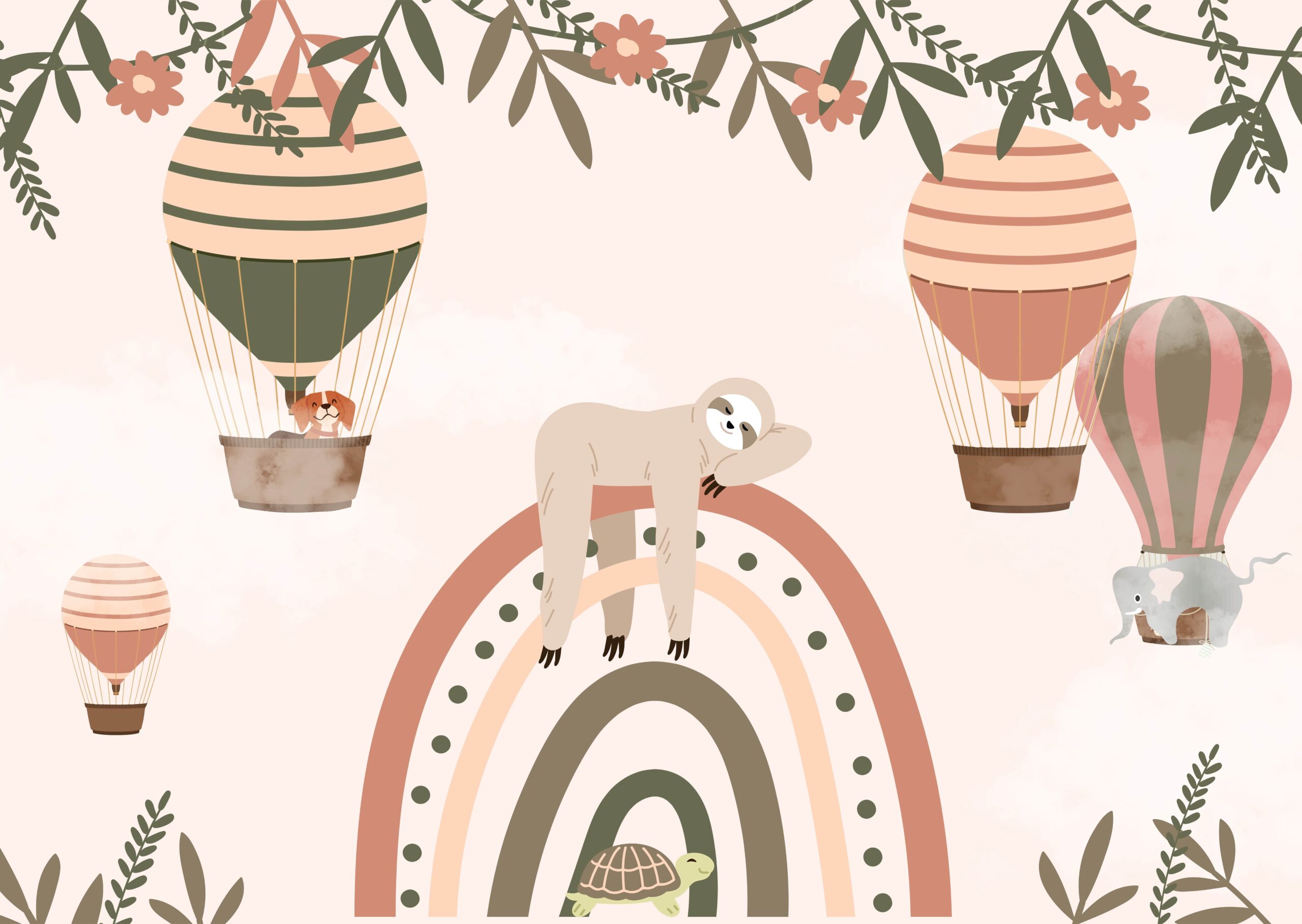 shutterstock_2595797667-scaled-1 Fototapeta Leniwiec na Tęczy