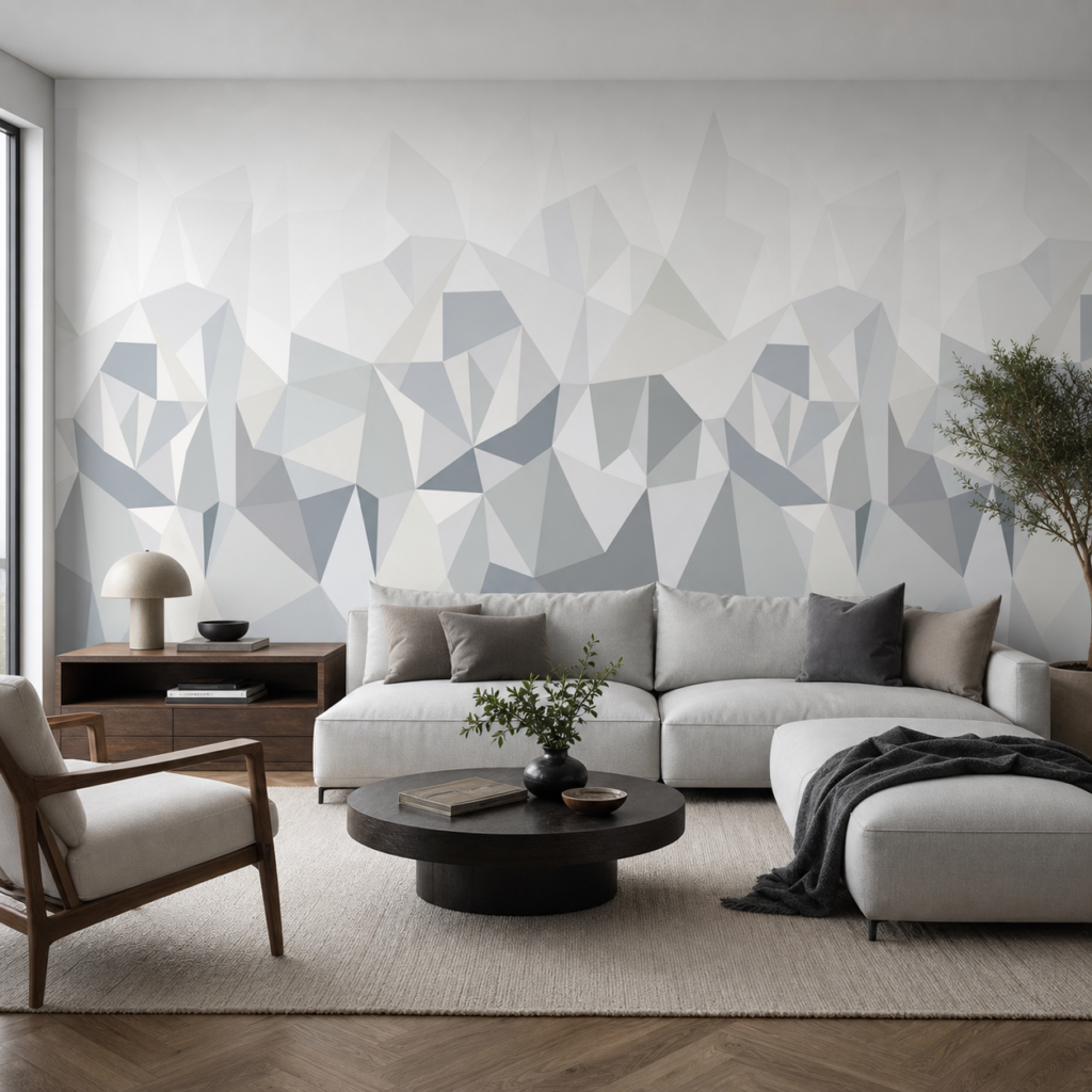 Fototapeta Szara Geometria — wzór 3