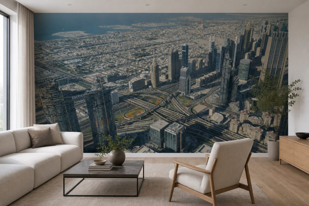 Fototapeta Dubaj z Lotu Ptaka