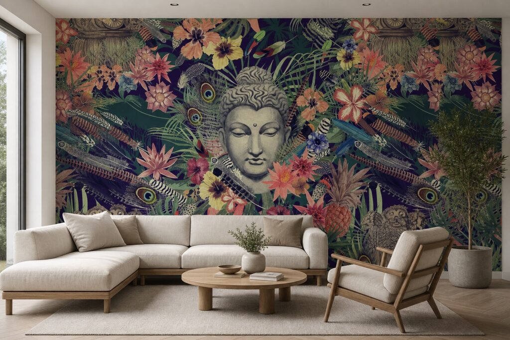 Fototapeta Budda w Kwiatach