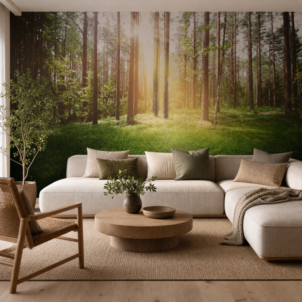 Fototapeta Słońce w Lesie — wzór 4