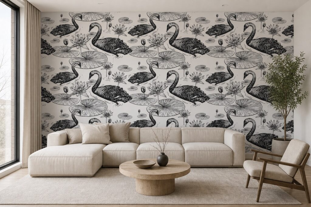 Fototapeta Szare Łabędzie