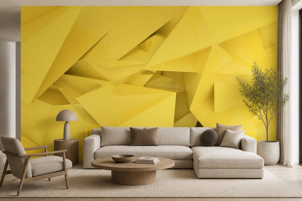 Fototapeta Żółta Geometria