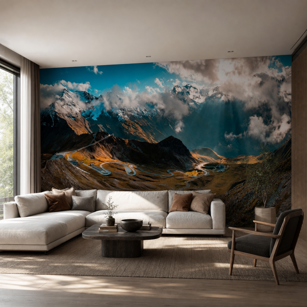 Fototapeta Droga w Alpach