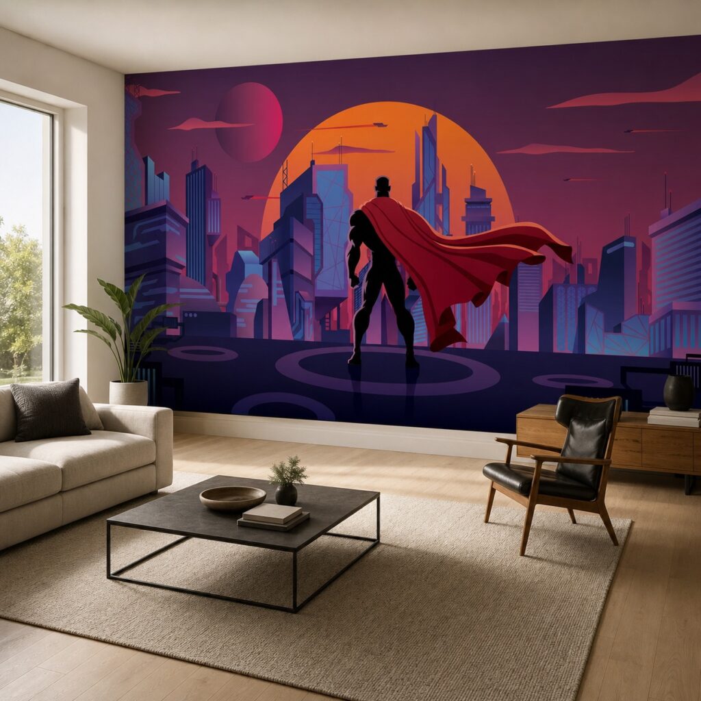 Fototapeta SuperMan W Mieście