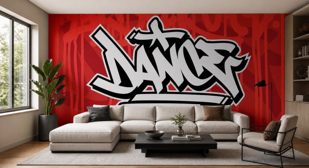 Fototapeta Dance Font