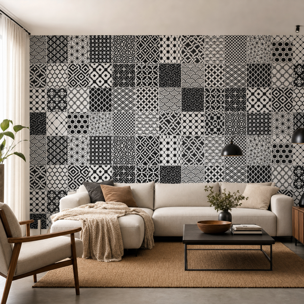 Fototapeta Szary Antracyt — wzór 2