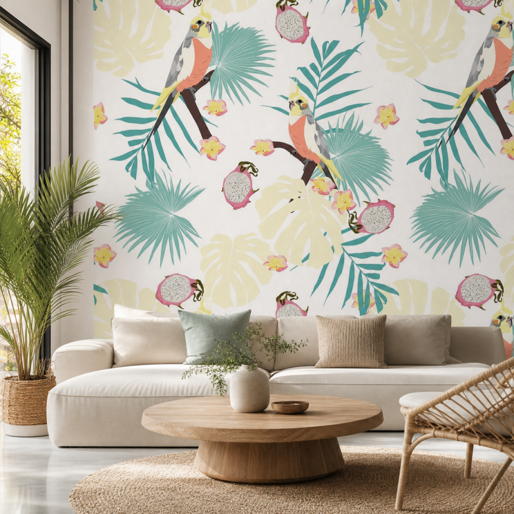Fototapeta Papużki — wzór 2
